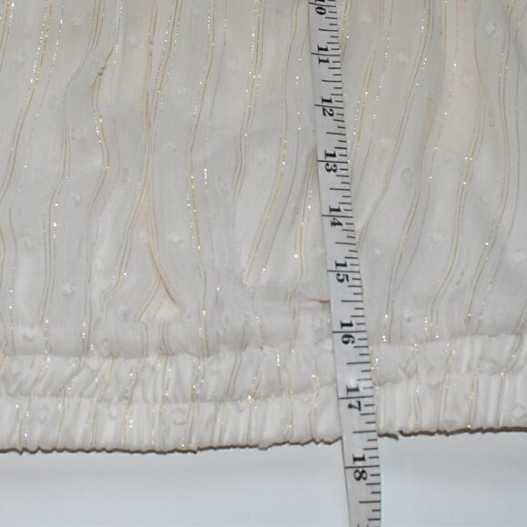 By The River Swiss Dot Boho Summer Crop Top Size L NWOT - Picture 5 of 11